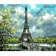 Рисуване по Номера (пълен комплект) -Облaци и очарование в Париж