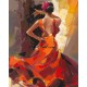 Рисуване по Номера (пълен комплект) - Прелестна испанска танцьорка