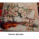 Рисуване по Номера (пълен комплект) - Цигулка, чай и цветя