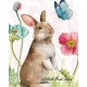 Рисуване по Номера (пълен комплект) - Зайче и пеперуда сред цветята