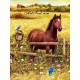Рисуване по Номера (пълен комплект) - Кафявият кон и полето