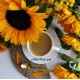 Рисуване по Номера (пълен комплект) - Сутрешно кафе и цветя за късмет