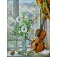 Рисуване по Номера (пълен комплект) - Цигулка и вдъхновение