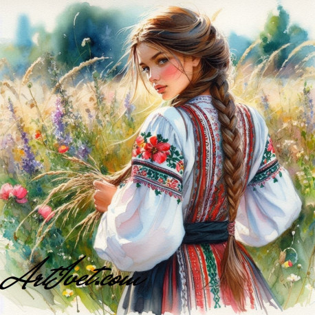 Рисуване по номера - ПОГЛЕД 40х40 см.
