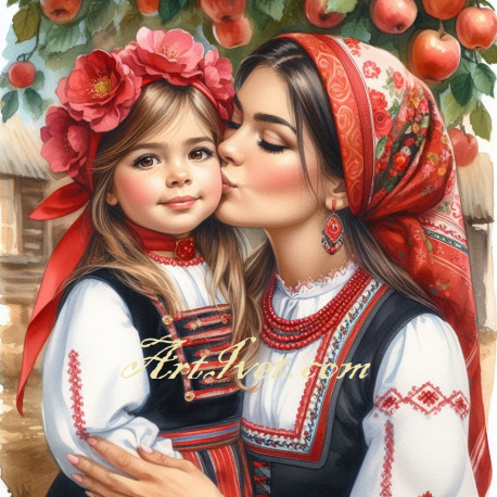 Картина ЩЕРКАТА НА МАМА