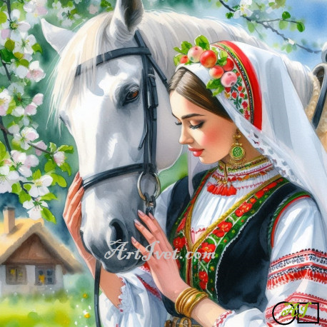 Диамантен гоблен - БЕЛОСЛАВА - ПРОЛЕТНИ ЦВЕТОВЕ 