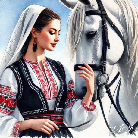 Рисуване по номера - РАДЕНА 0х40 см.