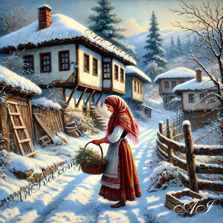 Рисуване по номера - НА ГОСТИ 40х40 см.