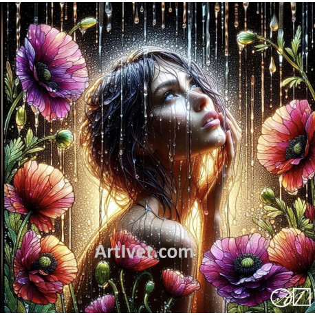 Диамантен гоблен - ЖИВОТВОРЕН ДЪЖД