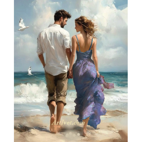 Рисуване по номера - ОБИЧ - ДВАМА С ТЕБ