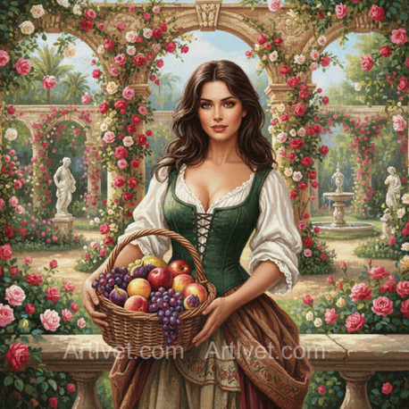 Рисуване по номера - НЕЖНИ ПОМИСЛИ 40х40 см.