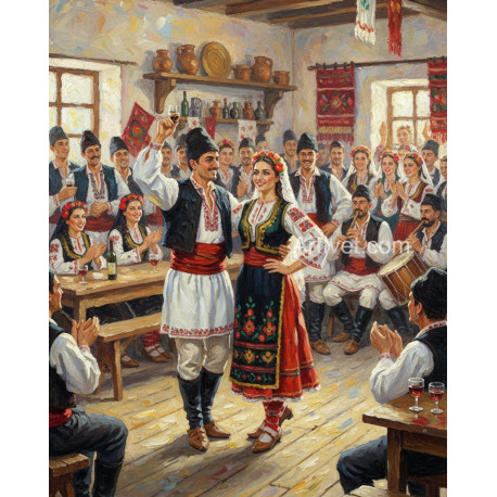 Рисуване по номера - НАДИГРАВАНЕ В КРЪЧМАТА