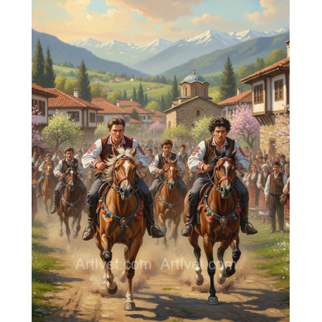 Рисуване по номера - НАДПРЕВАРА ЗА ТОДОРОВДЕН