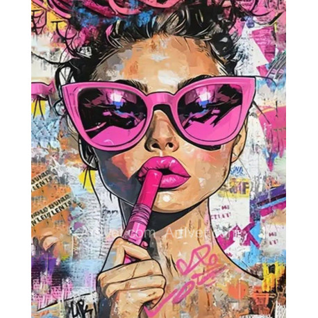 Рисуване по номера - ЧЕРВИЛО