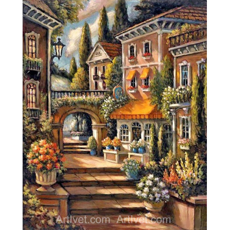 Рисуване по номера - ВИБРАЦИИТЕ НА УЮТНОТО ГРАДЧЕ