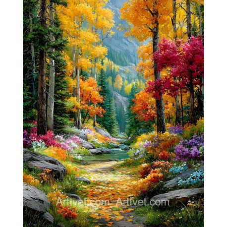 Рисуване по номера - ПЪТЕКА КЪМ УТРОТО