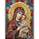 Диамантен гоблен ИКОНА НА БОГОРОДИЦА - СВЕЩЕНИ ЦВЕТОВЕ