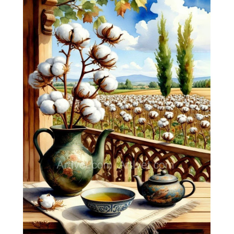 Рисуване по номера - ИСТОРИЯ С ПЛАНТАЦИЯ ЗА ПАМУК