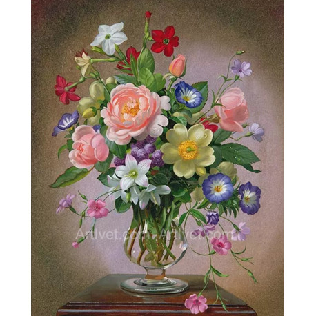 Рисуване по номера - ПРОЛЕТЕН БУКЕТ