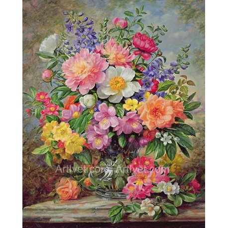 Рисуване по номера - ЦВЕТНА ПРЕЛЕСТ