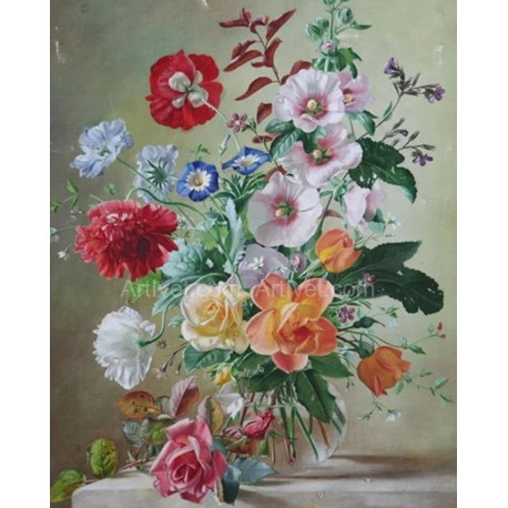 Рисуване по номера - БУКЕТ ЦВЕТЯ - ДЕЛИКАТНОСТ