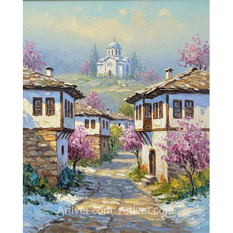 Рисуване по номера - ПРОЛЕТ В СЕЛОТО