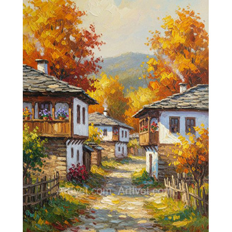 Рисуване по номера - КАЛДЪРЪМЕНА УЛИЧКА