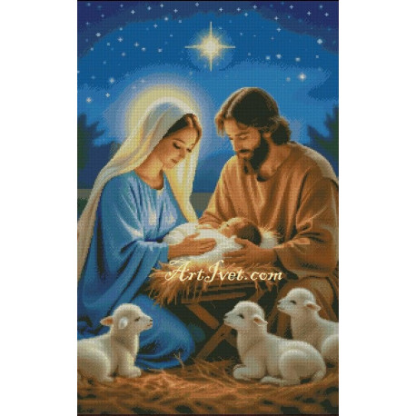 Гоблен РОЖДЕСТВО В ЯСЛИТЕ