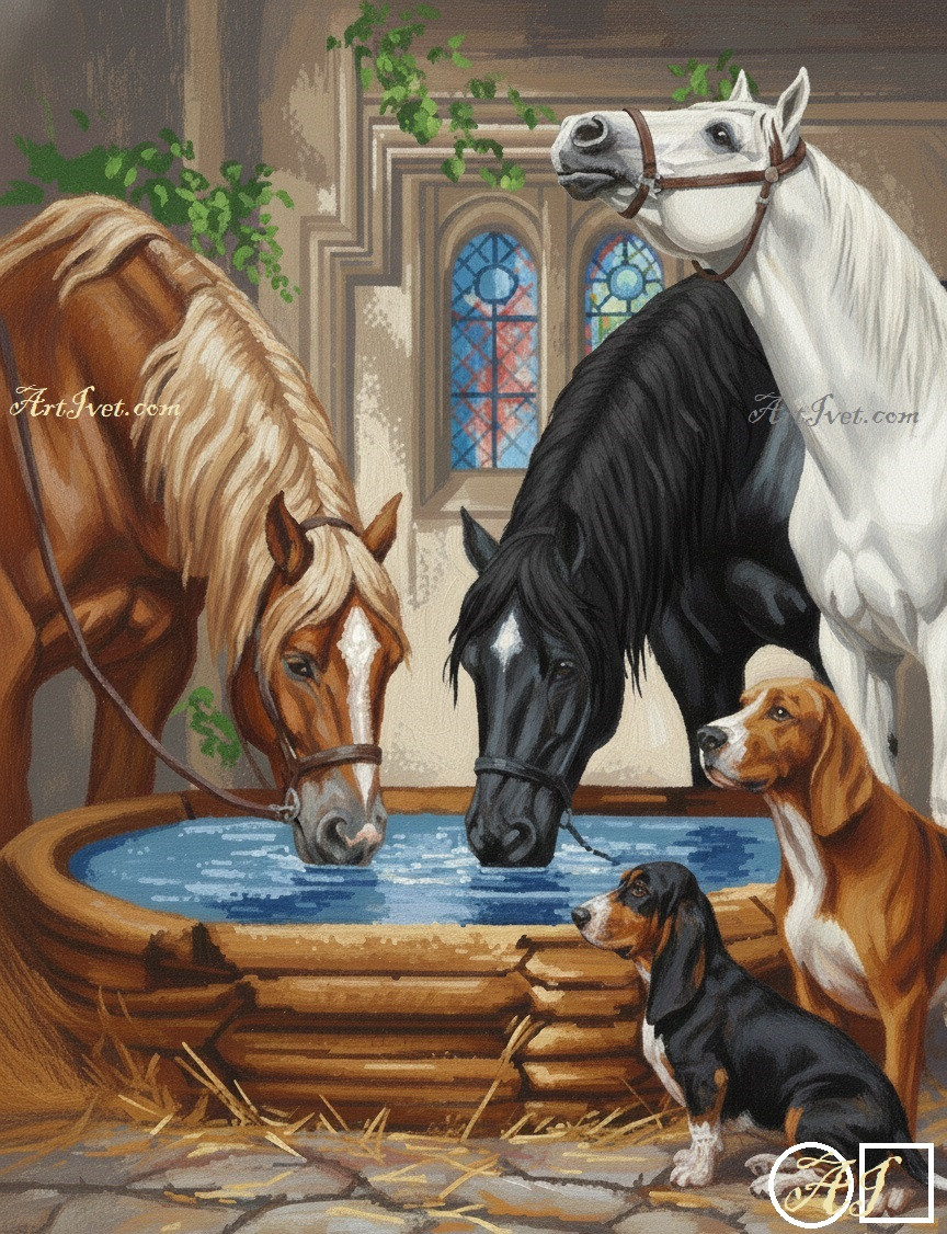 Диамантен гоблен СПОКОЕН МИГ В ОБОРА: Размер и Вид - Квадратни диаманти 28х21