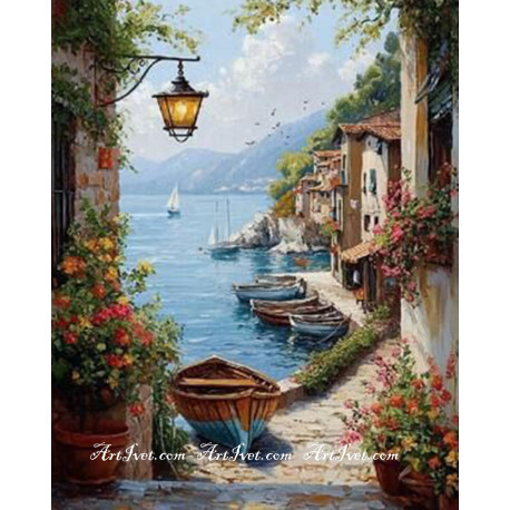 Рисуване по номера - МАЛКА УЛИЧКА В НИЦА