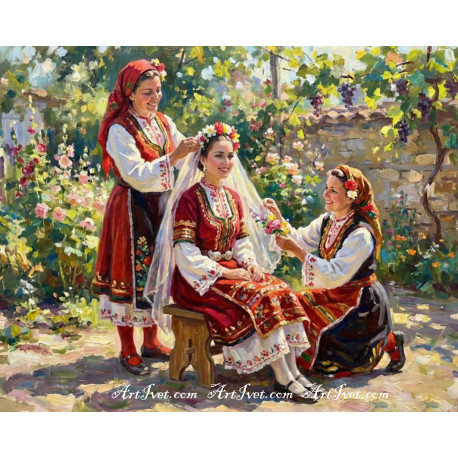 Рисуване по номера - ПОДГОТОВКА НА НЕВЕСТАТА ПРЕДИ СВАТБАТА