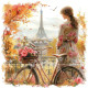 Рисуване по номера - ПАРИЖ - ГРАД НА НЕСПОДЕЛЕНАТА ЛЮБОВ - 40х40 см.