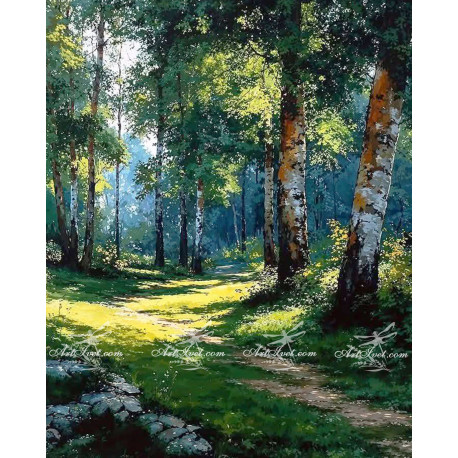 Рисуване по номера - ГОРСКАТА ДЪБРАВА - 40х50см.