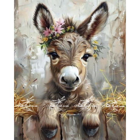 Рисуване по номера - МАРКО - МАГАРЕ МАЛКО - 40х50см.