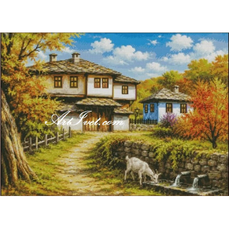 Гоблен ,,КРАЙ СЕЛСКАТА ЧЕШМА”