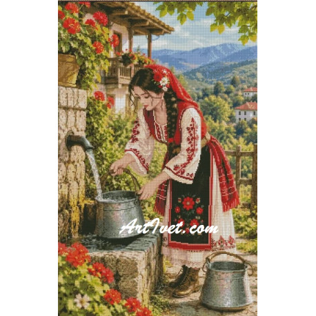 Гоблен ДЕВОЙКА НА ЧЕШМАТА