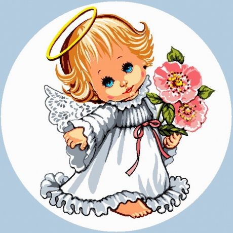 Гоблен щампа АНГЕЛЧЕ С ЦВЕТЯ - ArtIvet.com